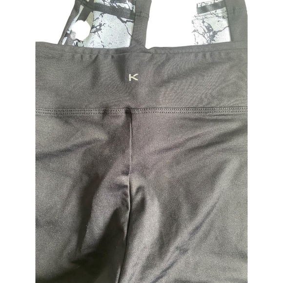 Koral Emulate Performance Leggings black white mid rise L Large abstract print - Picture 6 of 9